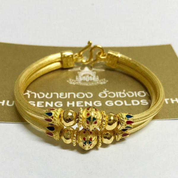 Hua Seng Heng Goldsmith Bracelet (2 Baht) - Divasian168