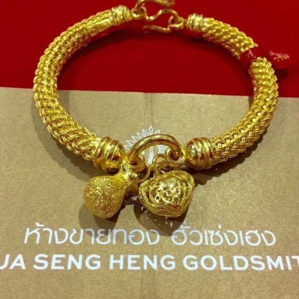 Hua Seng Heng Goldsmith Bracelet (2 Baht) - £128 per month - Divasian168